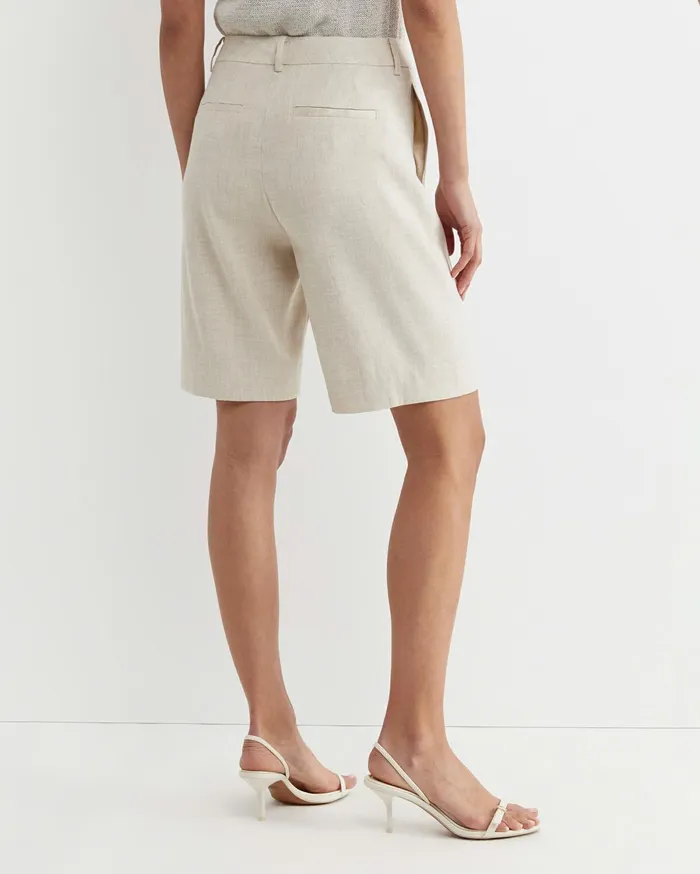 Women Sportscraft Shorts Lena Bermuda Linen Short String