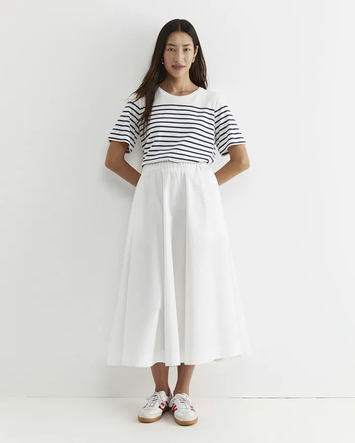 Women Sportscraft Skirts Elina Cotton Maxi Skirt White