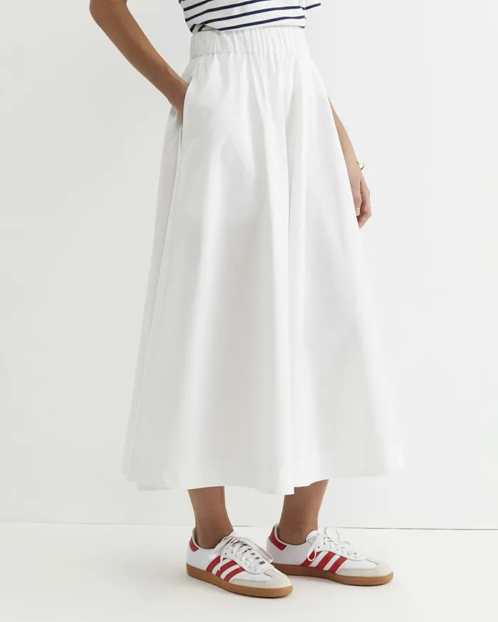 Women Sportscraft Skirts Elina Cotton Maxi Skirt White