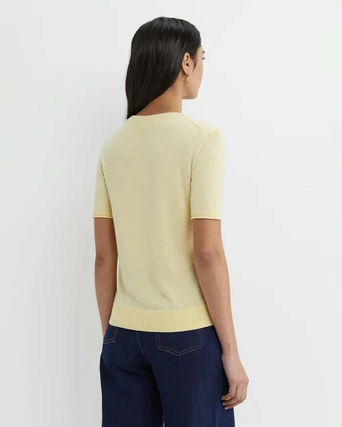 Women Sportscraft Tops and Tees Laurina Knit Tee Yellow