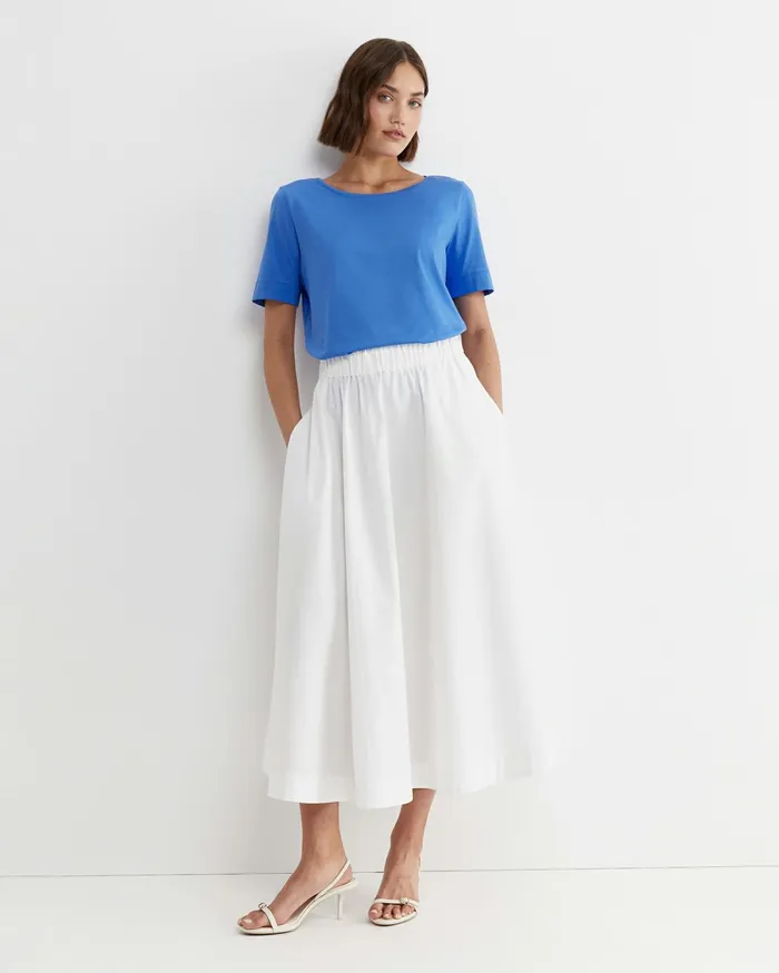 Women Sportscraft Tops and Tees Mercerised Cotton Tee Cerulean