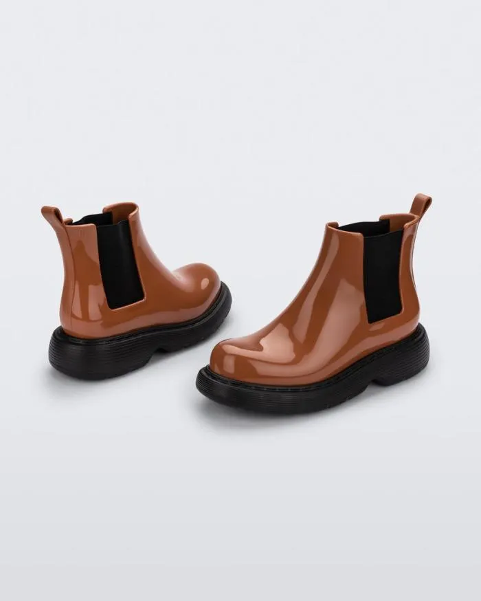 Women Step Brownblack Melissa Boots