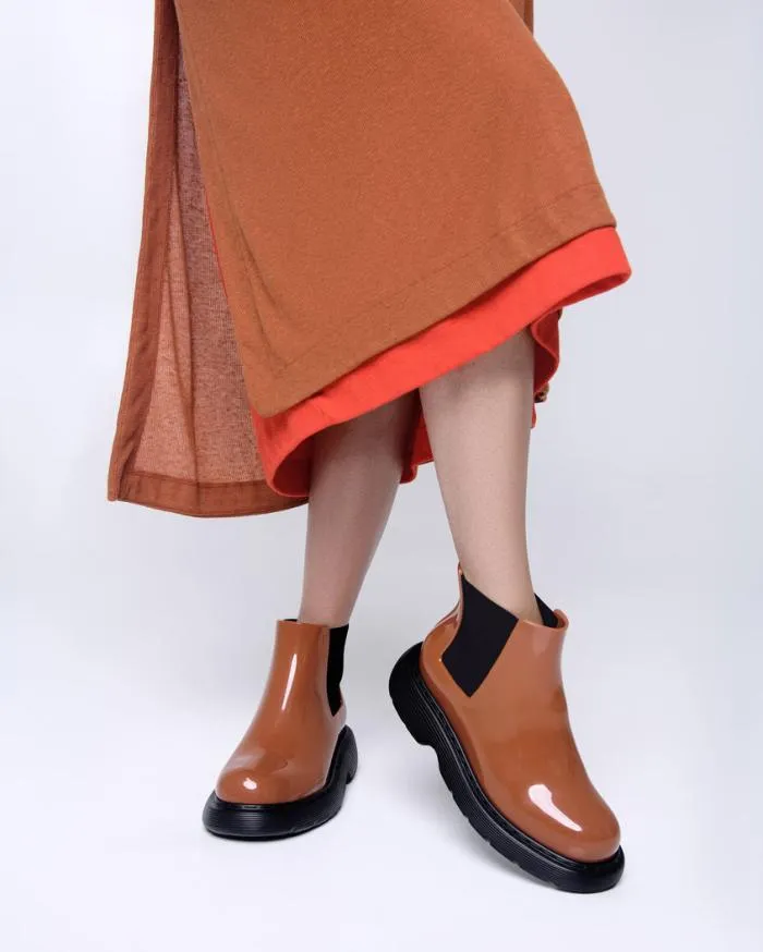 Women Step Brownblack Melissa Boots