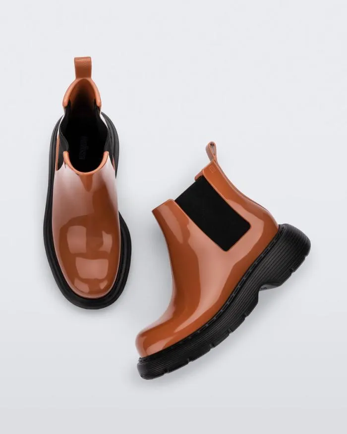 Women Step Brownblack Melissa Boots