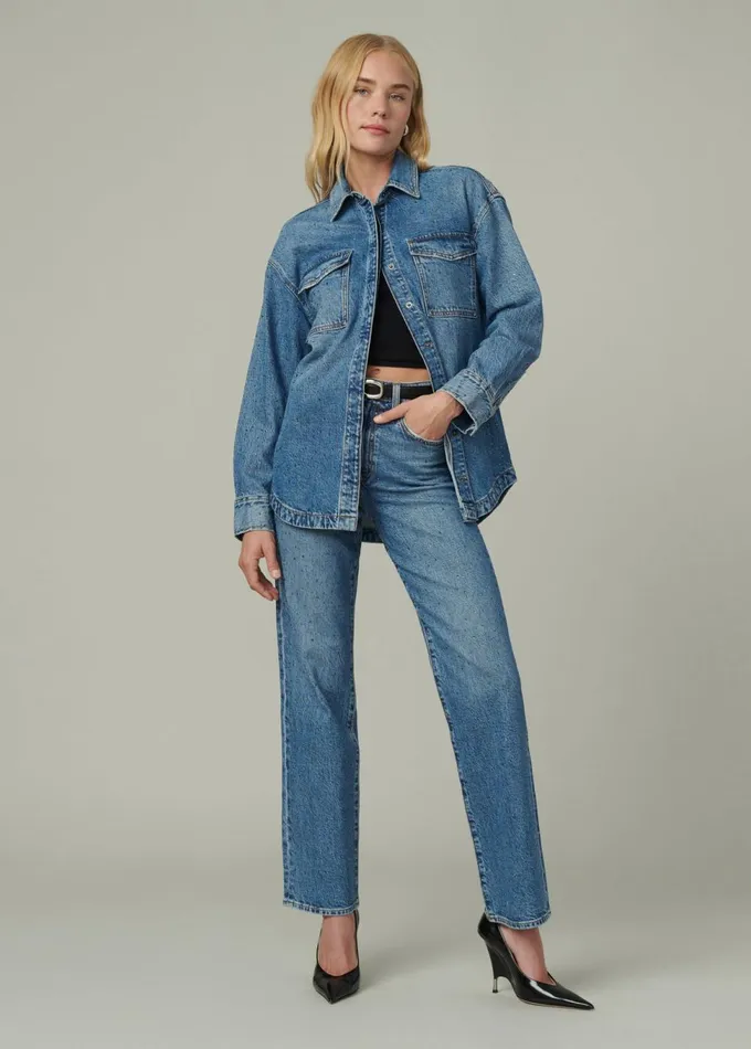 Women Straight Joe039s Jeans THE MARGOT Stargaze