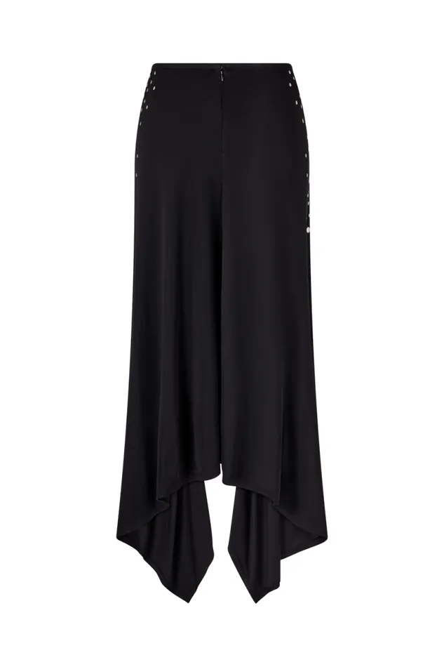 Women Studded Skirt In Asymmetrical Jersey Black Black Sonia Rykiel Skirts