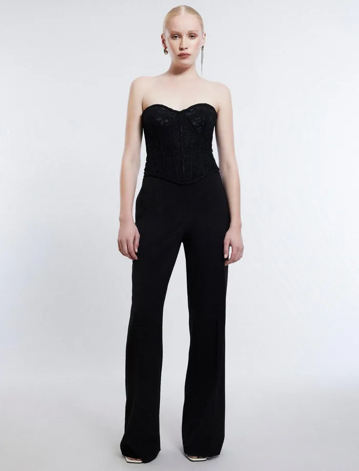 Women Suiting BCBG Essential Tailored Trouser Black