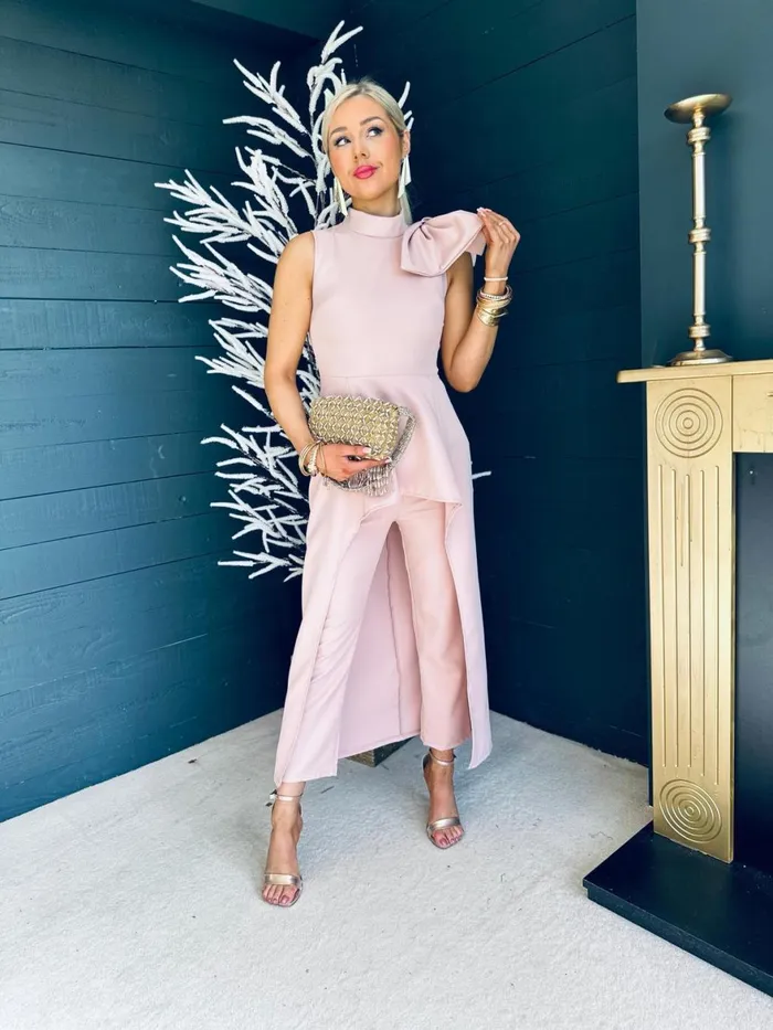 Women Suits and Blazers Canella Lane Grayson Occasion 2 Piece Blush