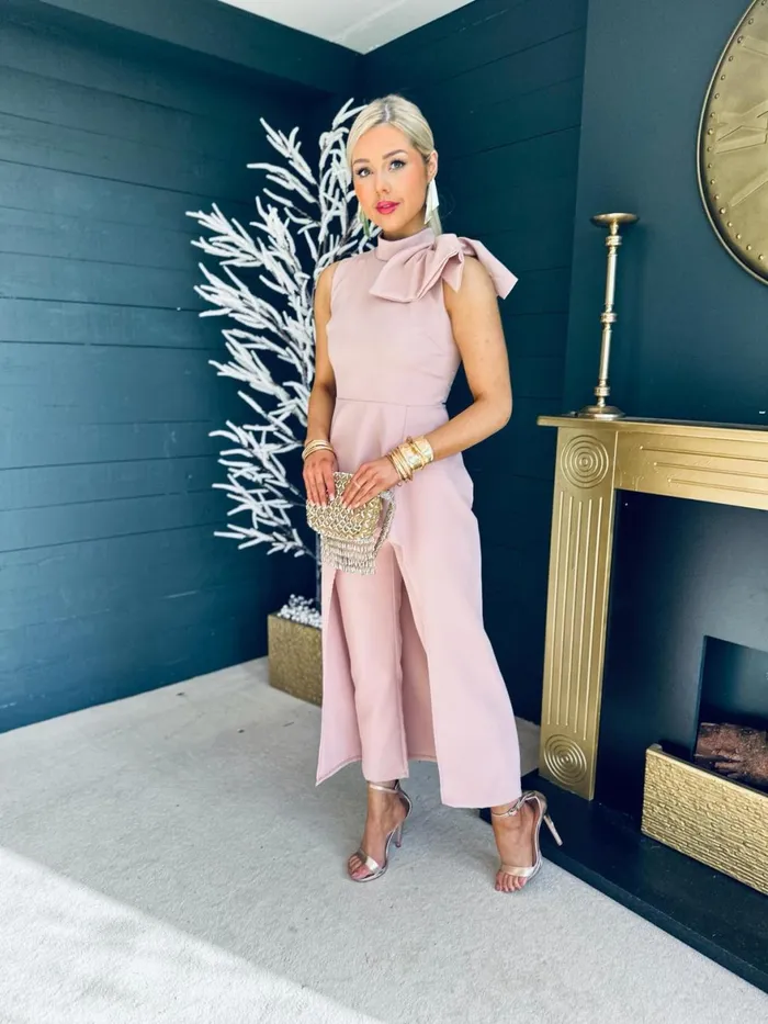 Women Suits and Blazers Canella Lane Grayson Occasion 2 Piece Blush