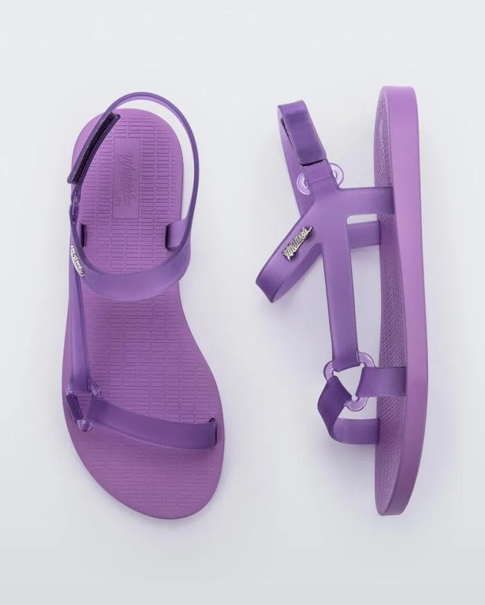Women Sun Downtown Lilacclear Lilac Melissa Sandals