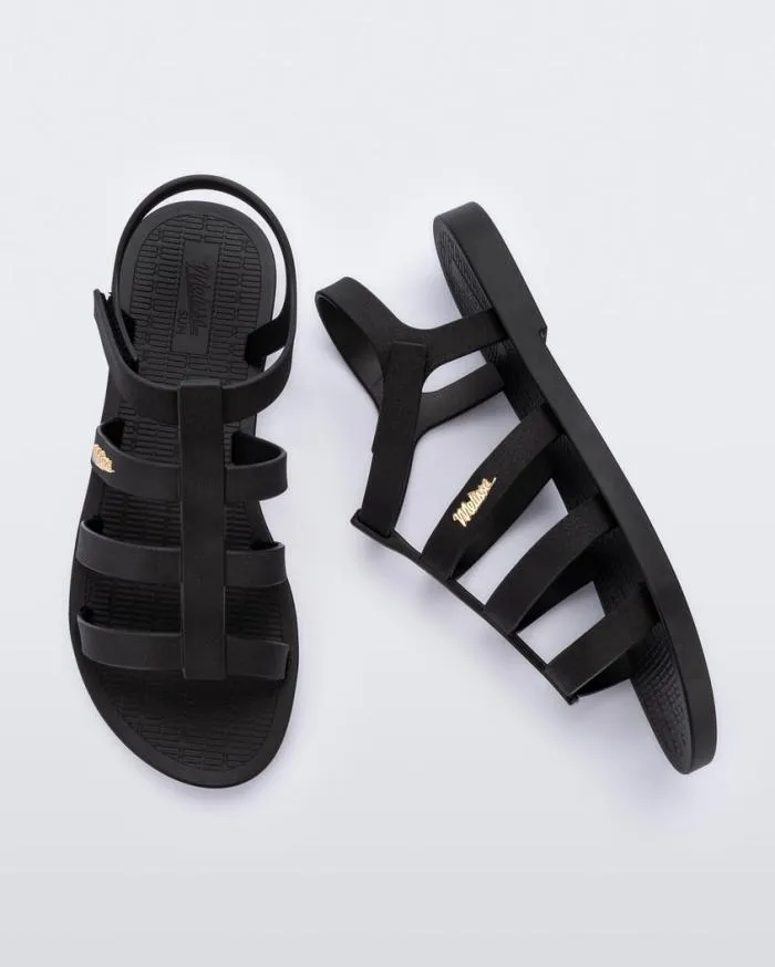 Women Sun Rodeo Black Melissa Sandals