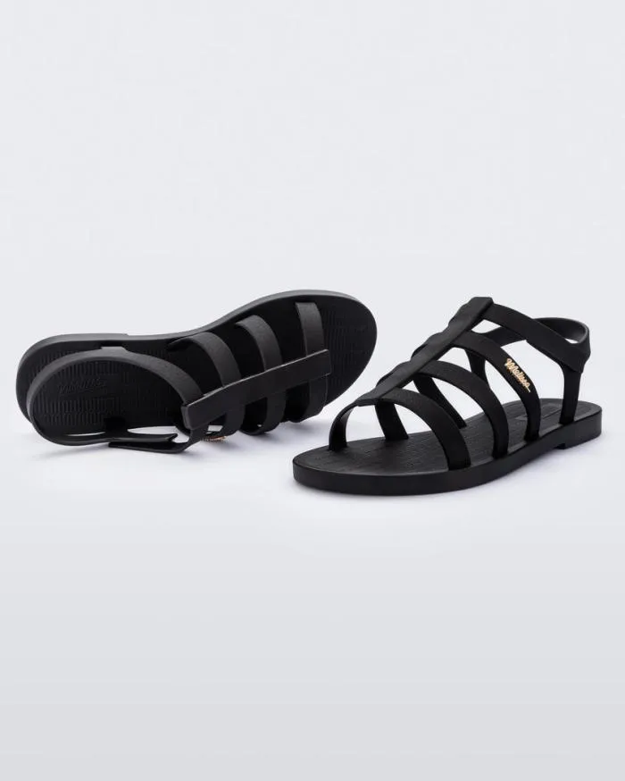 Women Sun Rodeo Black Melissa Sandals
