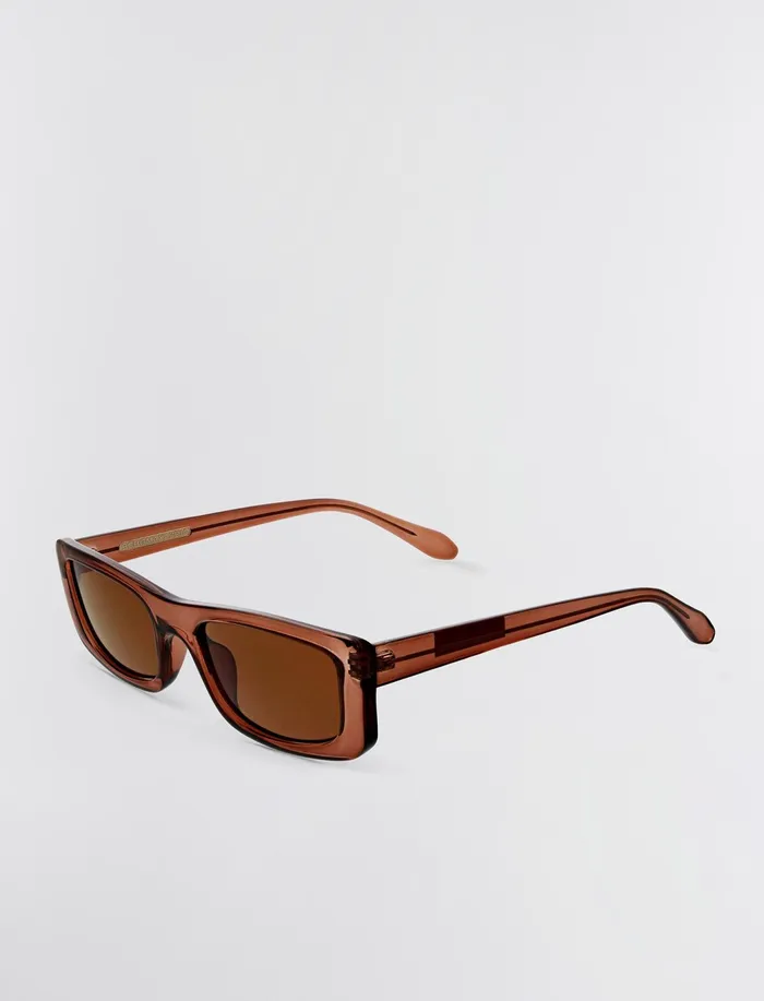 Women Sunglasses BCBG Modern Icon Rectangle Sunglasses Blush