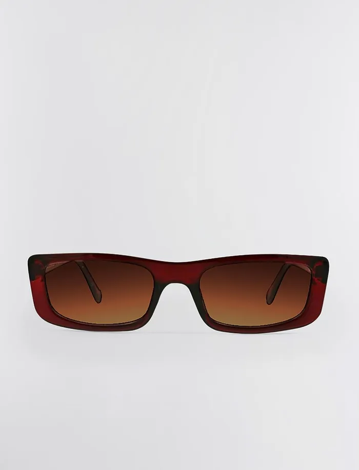 Women Sunglasses BCBG Modern Icon Rectangle Sunglasses Blush
