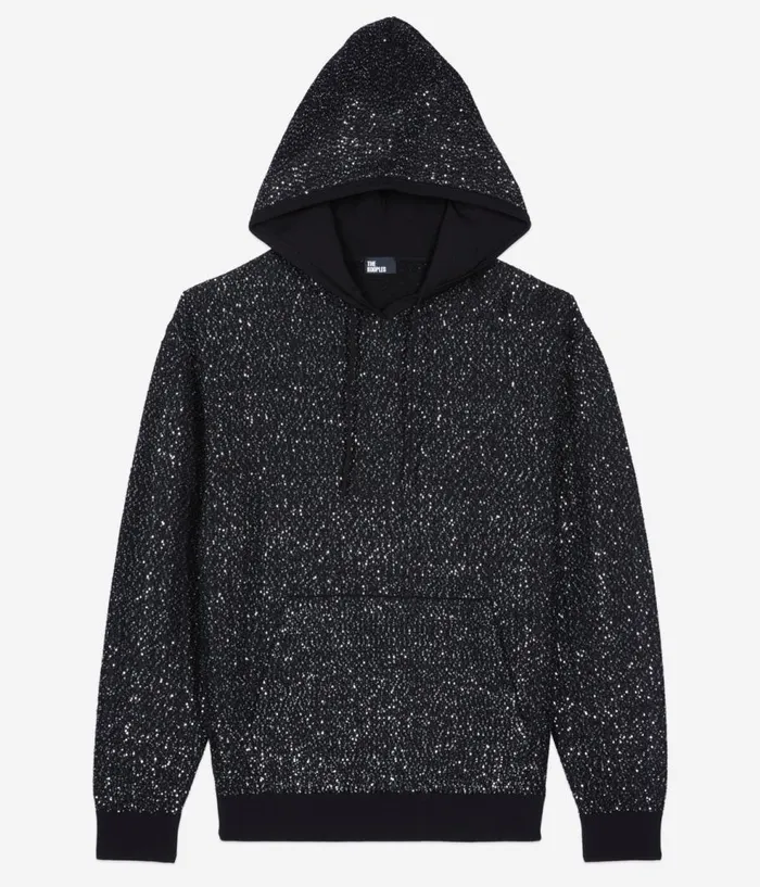 Women Sweaters THE KOOPLES Black Knit Sequin Sweatshirt Women Sweaters THE KOOPLES Black Knit Sequin Sweatshirt