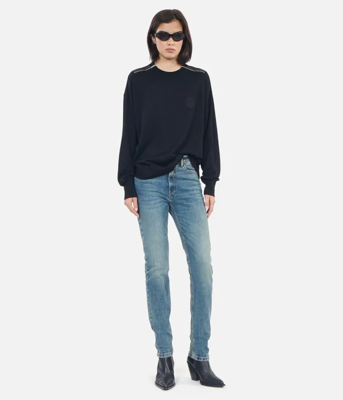 Women Sweaters THE KOOPLES Black Merino Wool Sweater