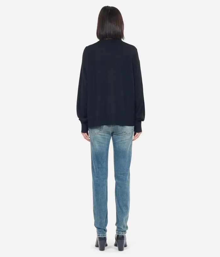 Women Sweaters THE KOOPLES Black Merino Wool Sweater Women Sweaters THE KOOPLES Black Merino Wool Sweater