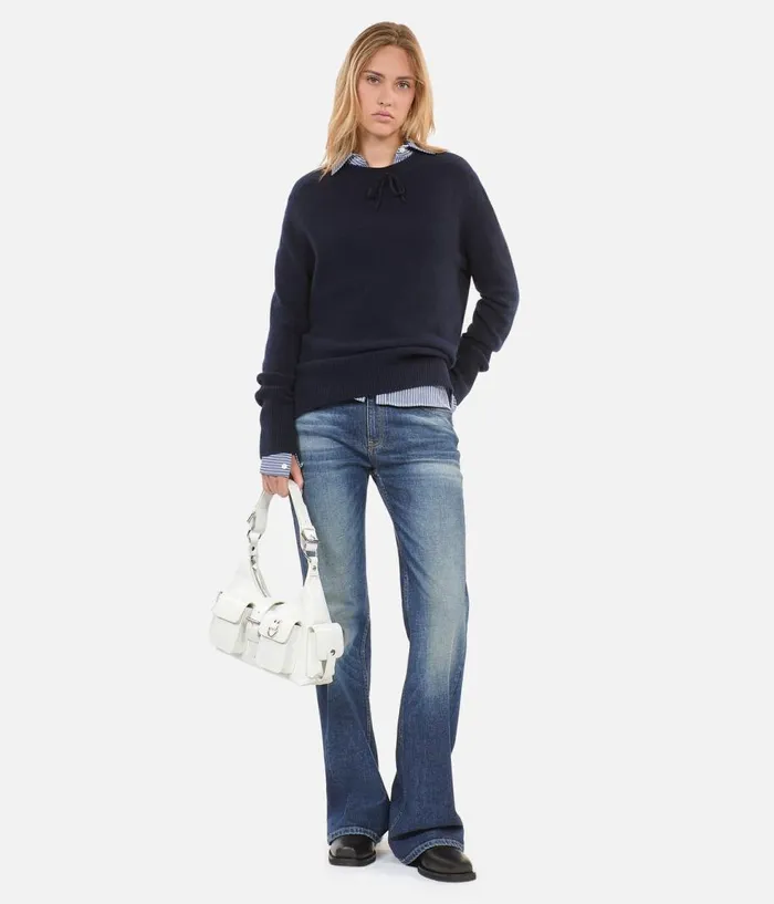 Women Sweaters THE KOOPLES Blue Cashmere Sweater