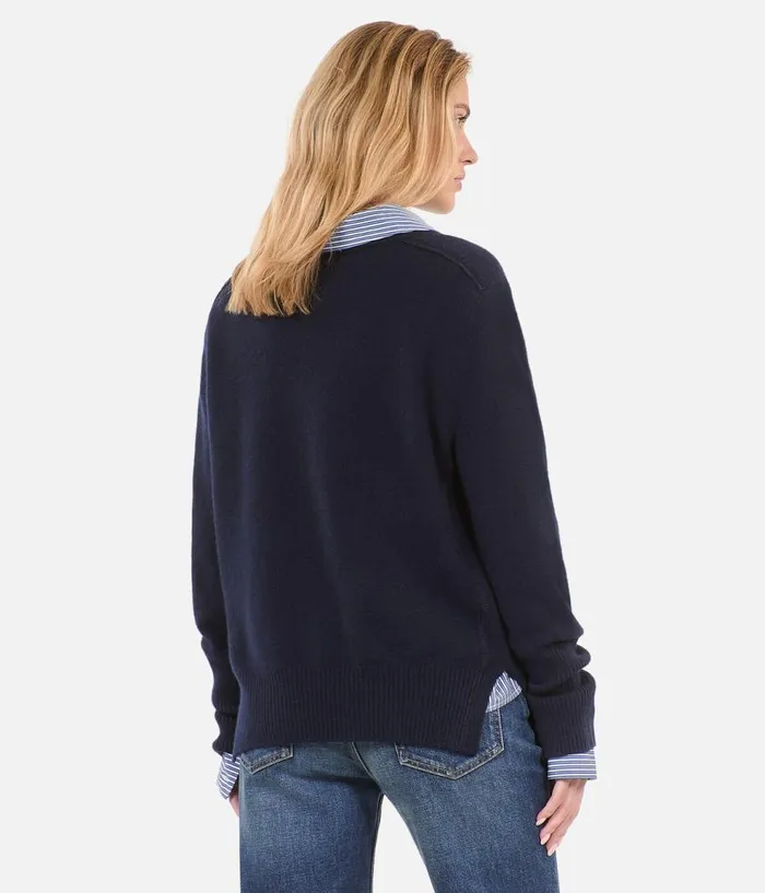 Women Sweaters THE KOOPLES Blue Cashmere Sweater Women Sweaters THE KOOPLES Blue Cashmere Sweater