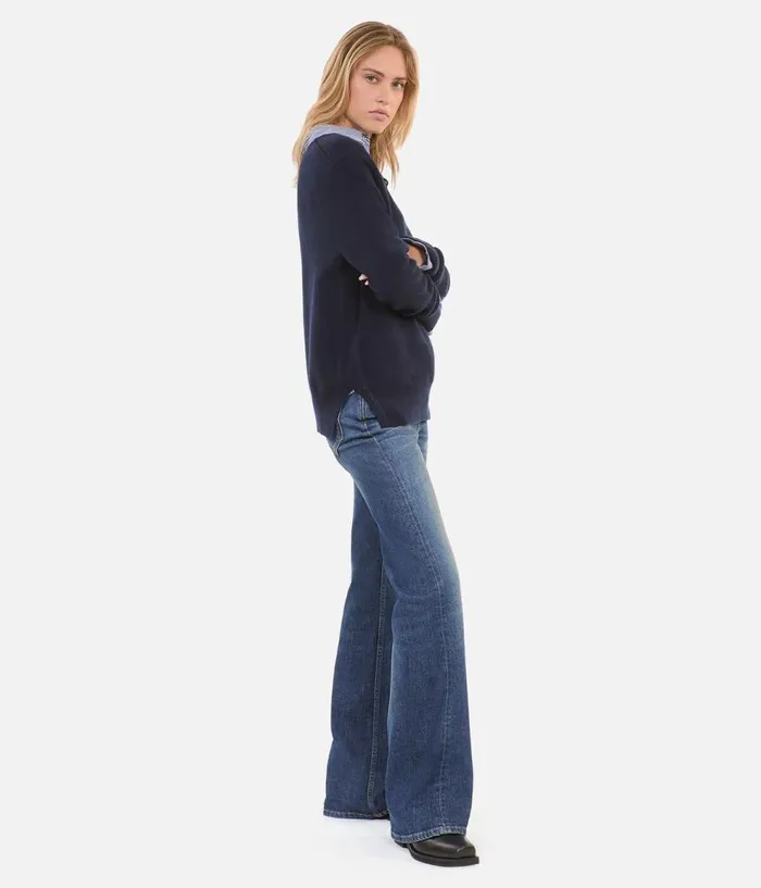 Women Sweaters THE KOOPLES Blue Cashmere Sweater Women Sweaters THE KOOPLES Blue Cashmere Sweater