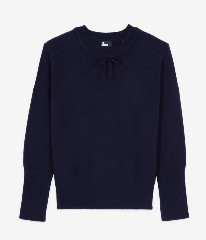 Women Sweaters THE KOOPLES Blue Cashmere Sweater Women Sweaters THE KOOPLES Blue Cashmere Sweater