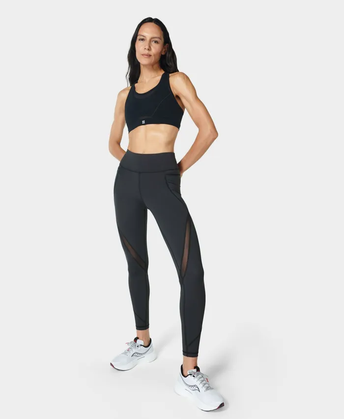 Women Sweaty Betty Power Icon Leggings Black Pocketed