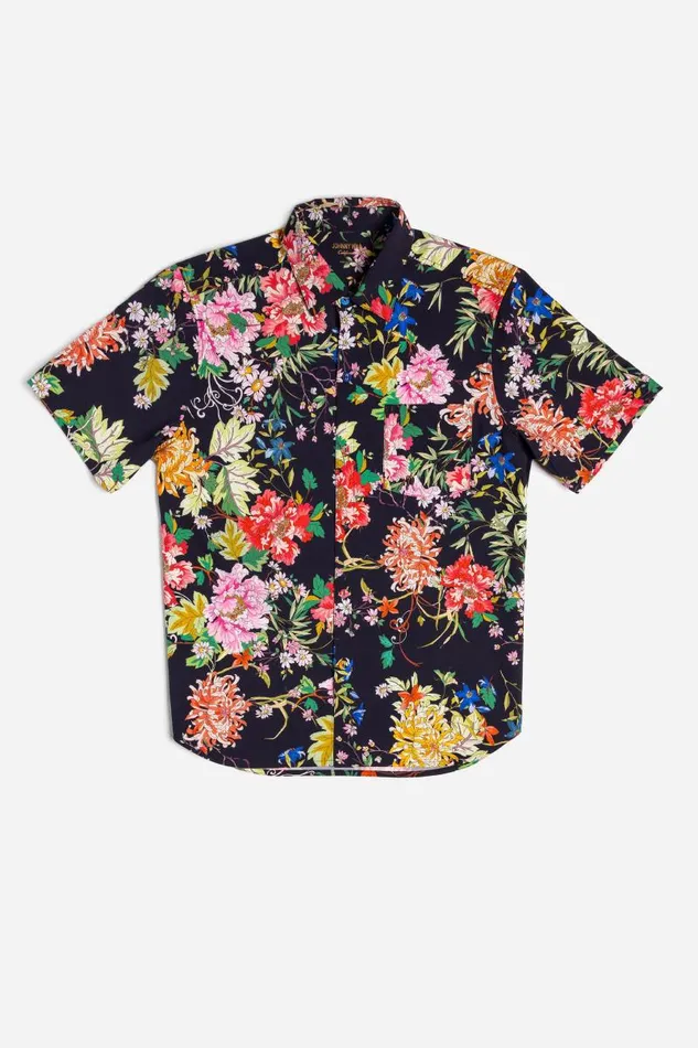 Women Swim and Resort Johnny Was METALLI NOTTE MENS COVERUP SHIRT Metalli Notte