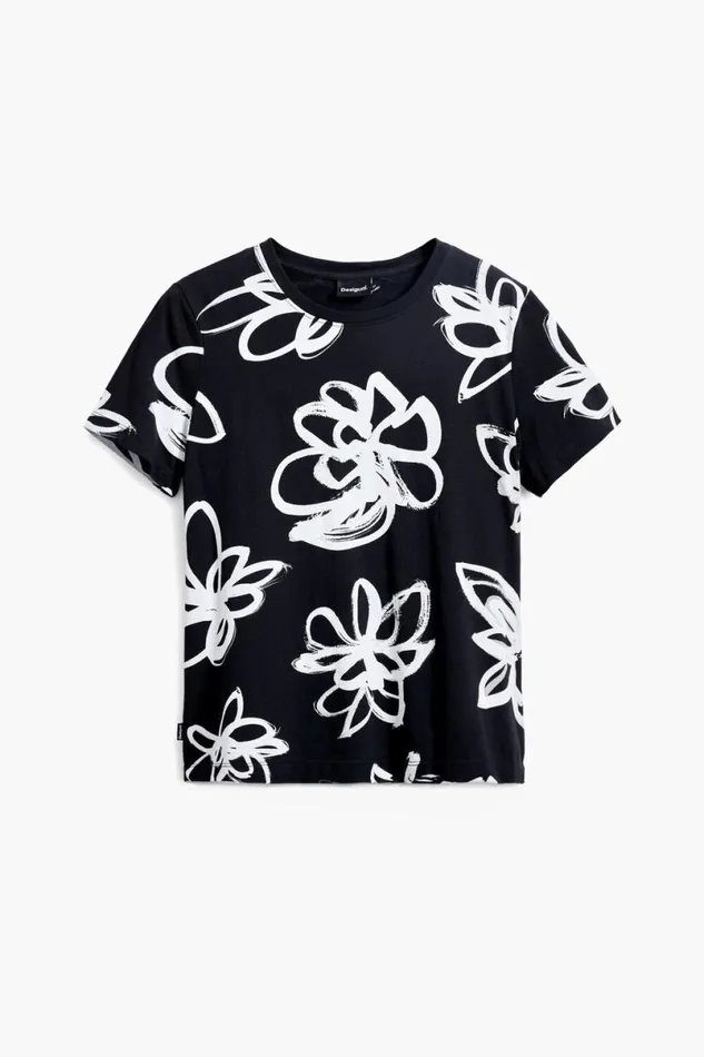 Women Tshirts Desigual Large Flower Tshirt