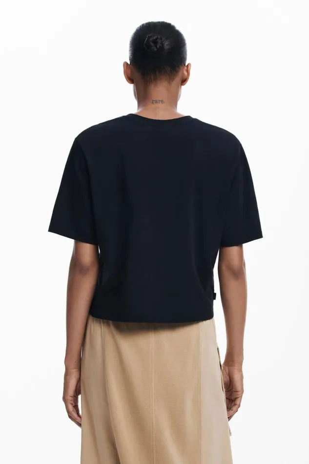 Women Tshirts Desigual Plain Tshirt Details