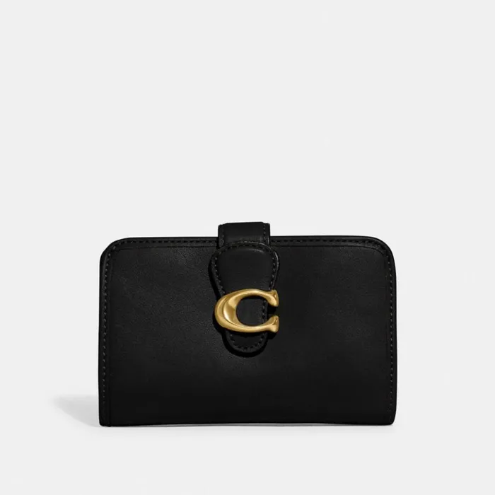 Women Tabby Medium Wallet Brassblack Coach Large Wallets