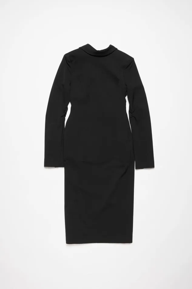 Women Tailored Long Sleeve Dress Black Acne Studios Dresses