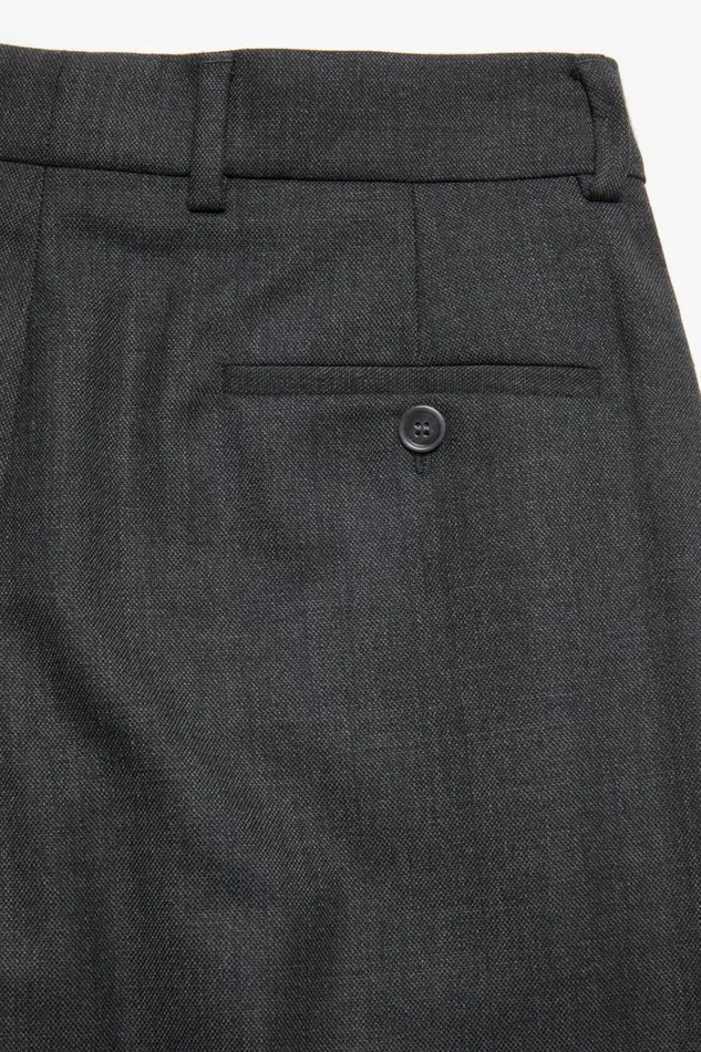 Women Tailored Wrap Trousers Grey Acne Studios Trousers