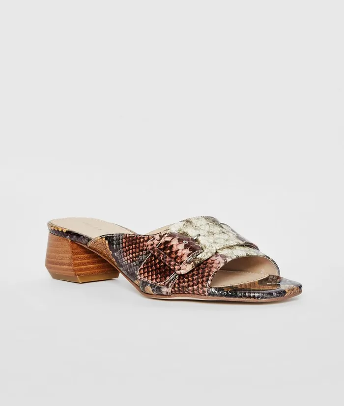 Women Tala Slip On 8211 Snake Print Pelle Moda Low Heels Women Tala Slip On 8211 Snake Print Pelle Moda Low Heels