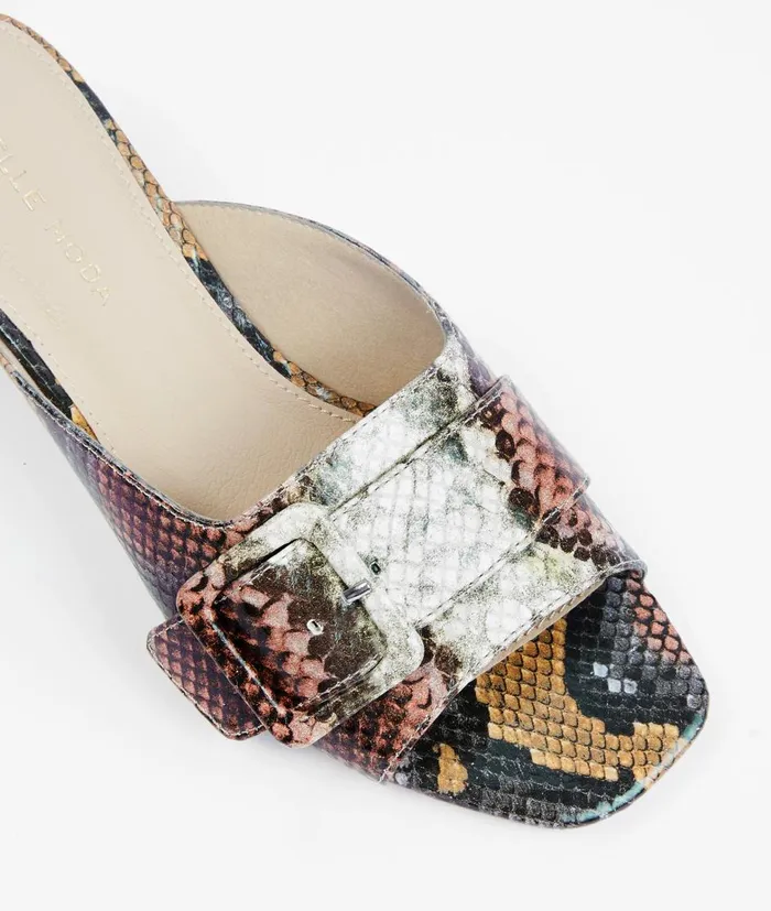 Women Tala Slip On 8211 Snake Print Pelle Moda Low Heels Women Tala Slip On 8211 Snake Print Pelle Moda Low Heels