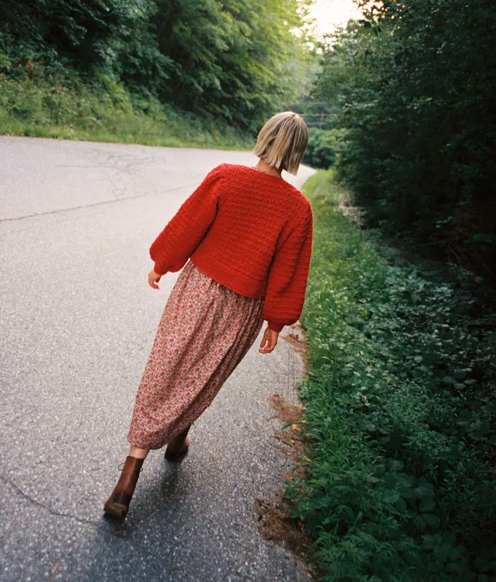 Women The Nola Cardigan Crimson Sweaters and Outerwear Christy Dawn