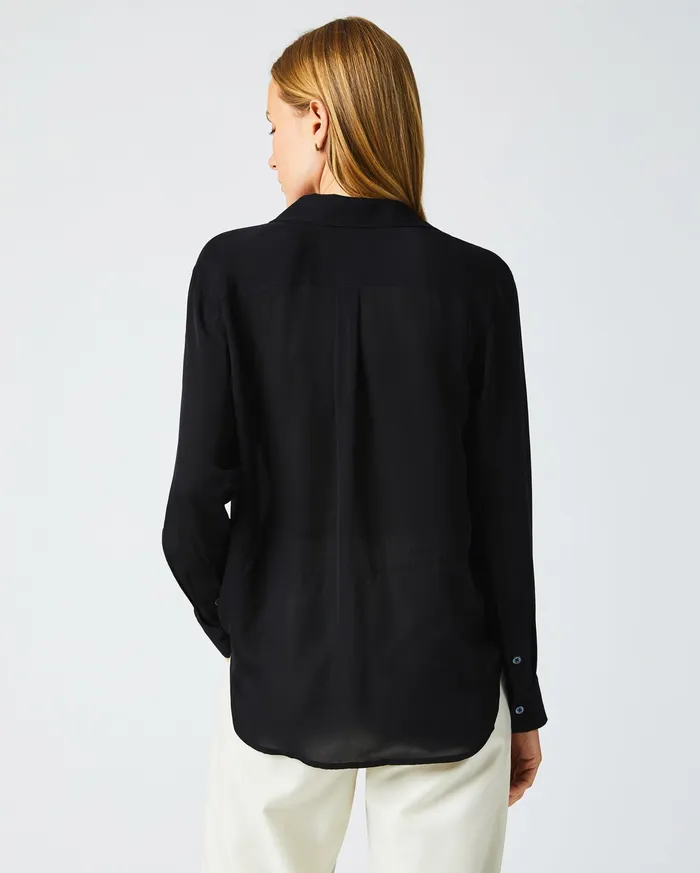 Women The Utility Shirt Black Billy Reid Tops
