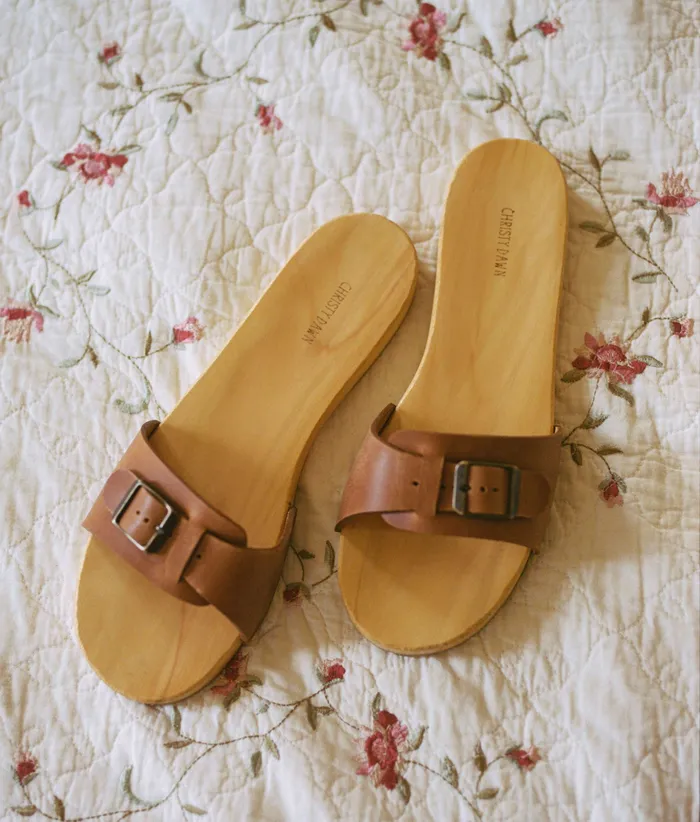 Women The Ventura Clog Cognac Leather Footwear Christy Dawn
