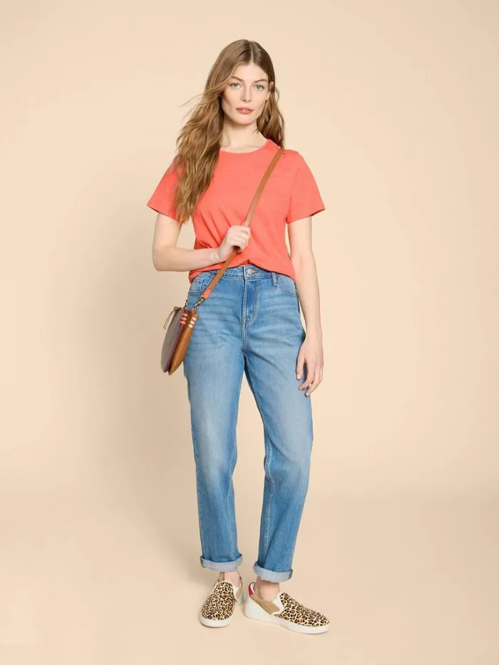 Women TOPS and TEES White Stuff ABBIE TEE Bright Orange