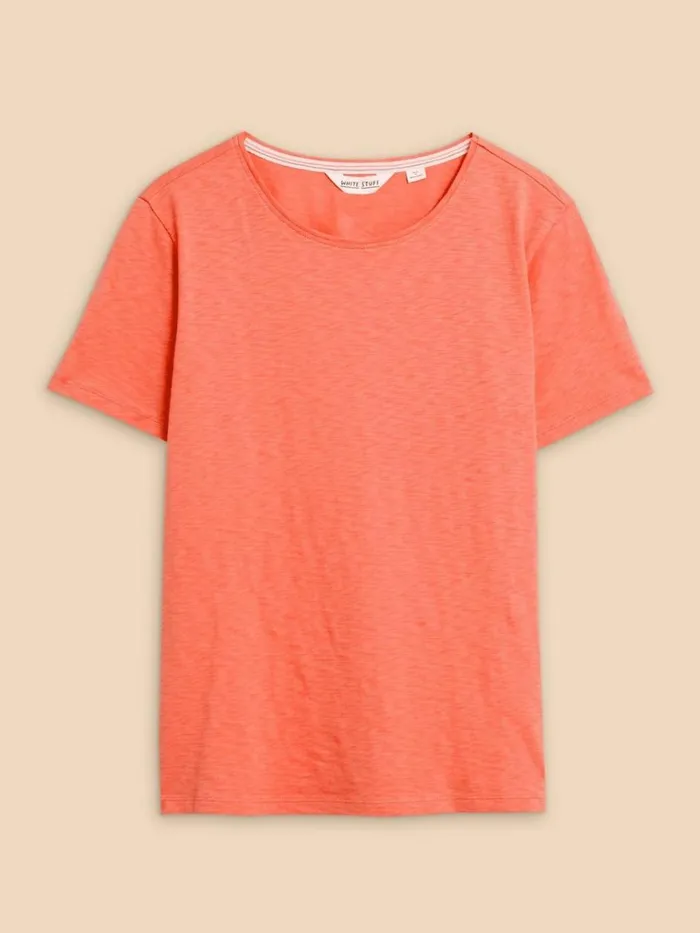 Women TOPS and TEES White Stuff ABBIE TEE Bright Orange Women TOPS and TEES White Stuff ABBIE TEE Bright Orange