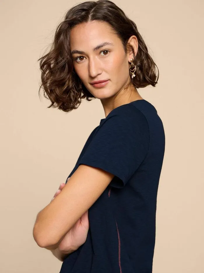 Women TOPS and TEES White Stuff ABBIE TEE Dark Navy Women TOPS and TEES White Stuff ABBIE TEE Dark Navy