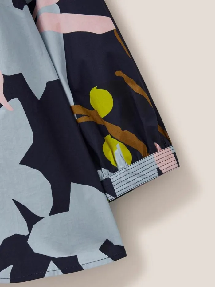 Women TOPS and TEES White Stuff Jemima Cotton Top Navy Multi