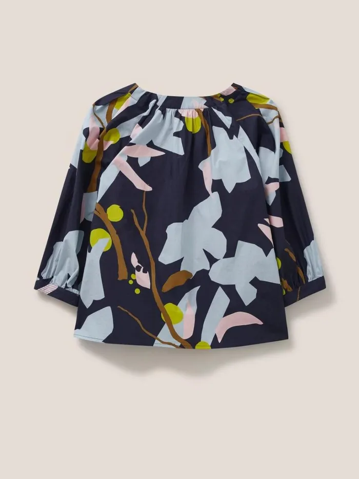 Women TOPS and TEES White Stuff Jemima Cotton Top Navy Multi Women TOPS and TEES White Stuff Jemima Cotton Top Navy Multi