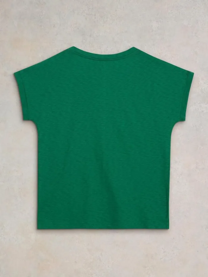 Women TOPS and TEES White Stuff NELLY COTTON NOTCH NECK TEE Mid Green Women TOPS and TEES White Stuff NELLY COTTON NOTCH NECK TEE Mid Green