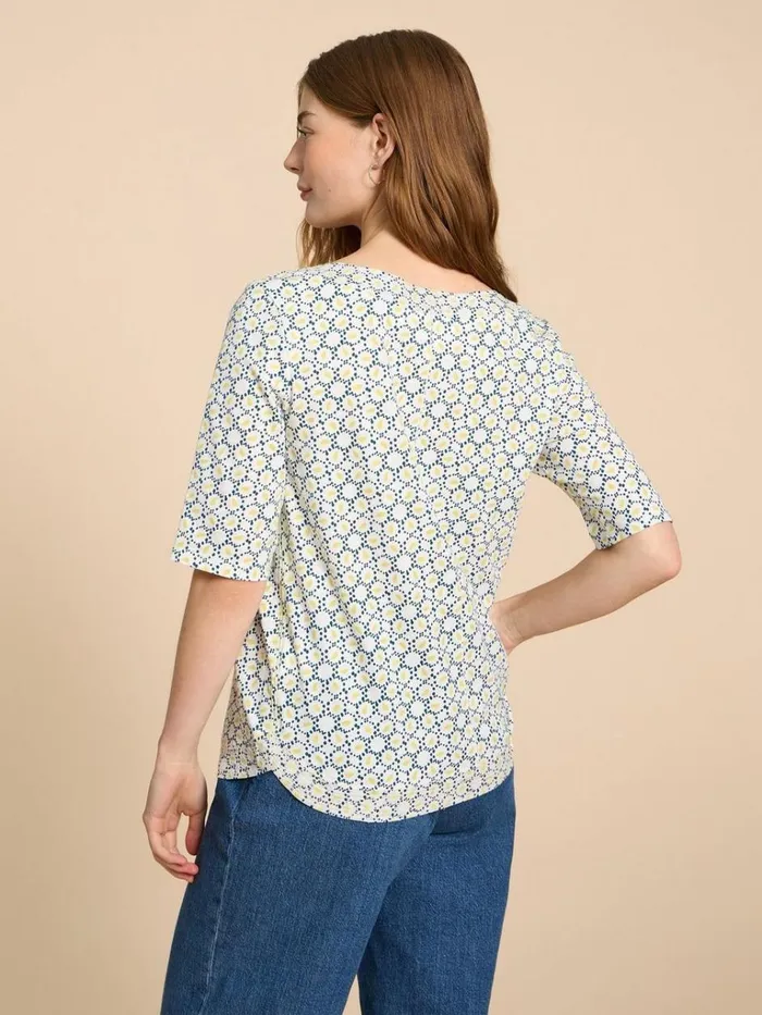 Women TOPS and TEES White Stuff WEAVER JERSEY TOP White Multi Women TOPS and TEES White Stuff WEAVER JERSEY TOP White Multi