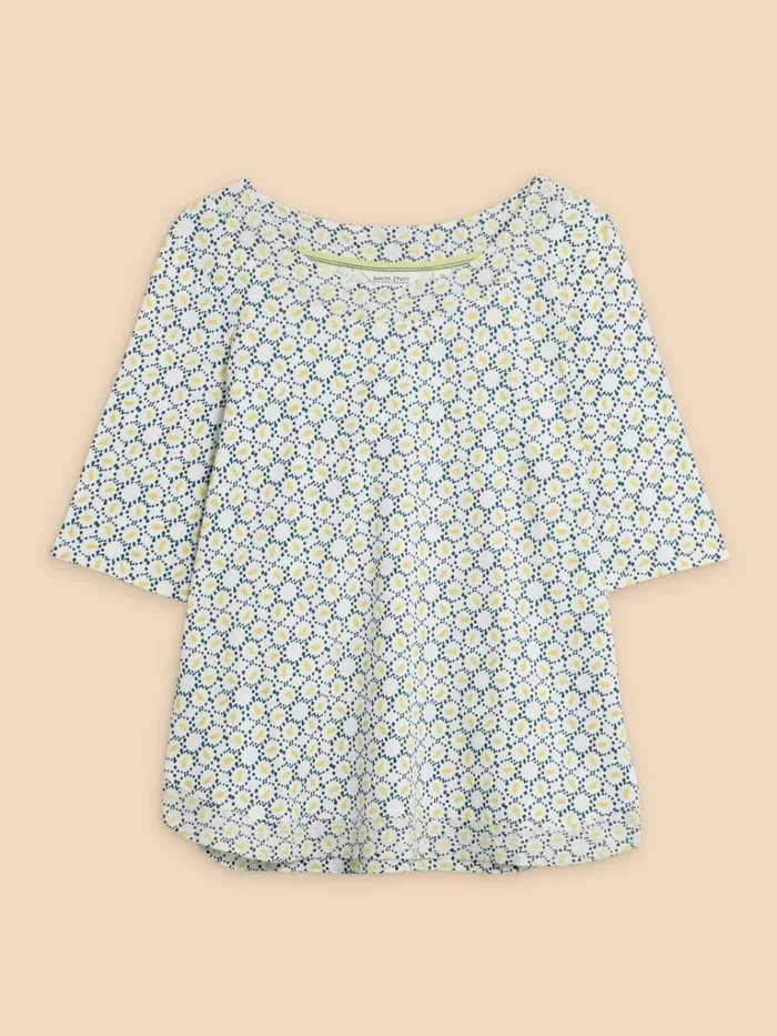 Women TOPS and TEES White Stuff WEAVER JERSEY TOP White Multi Women TOPS and TEES White Stuff WEAVER JERSEY TOP White Multi