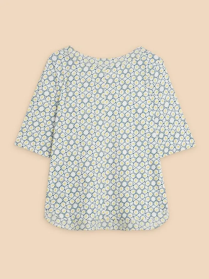 Women TOPS and TEES White Stuff WEAVER JERSEY TOP White Multi Women TOPS and TEES White Stuff WEAVER JERSEY TOP White Multi