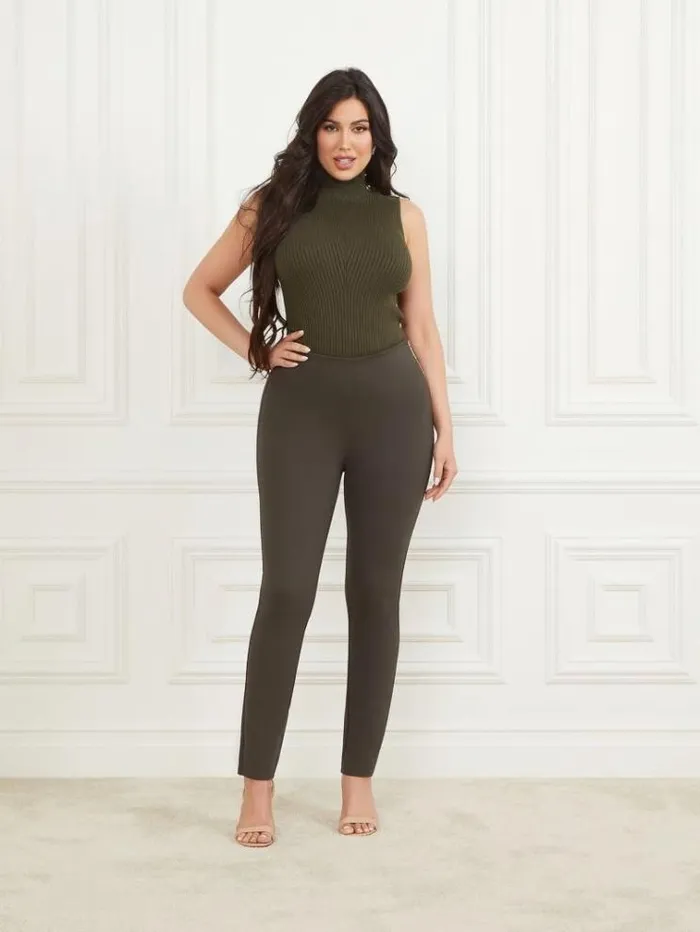 Women Tops And Sweaters Marciano Eco Alice Sleeveless Turtleneck Top 344 Olive Branch Women Tops And Sweaters Marciano Eco Alice Sleeveless Turtleneck Top 344 Olive Branch