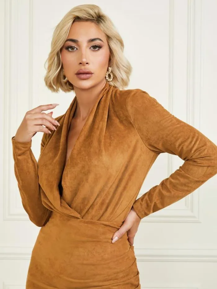 Women Tops And Sweaters Marciano Hudson Bodysuit Blonde Ambition Multi Women Tops And Sweaters Marciano Hudson Bodysuit Blonde Ambition Multi