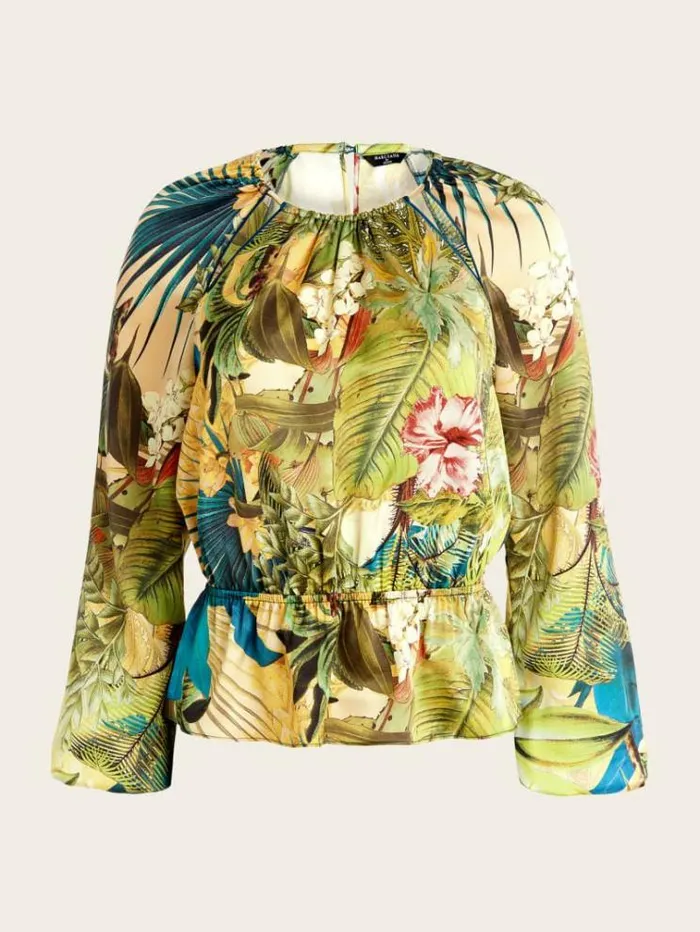 Women Tops And Sweaters Marciano Paige Top Sanctuary Print