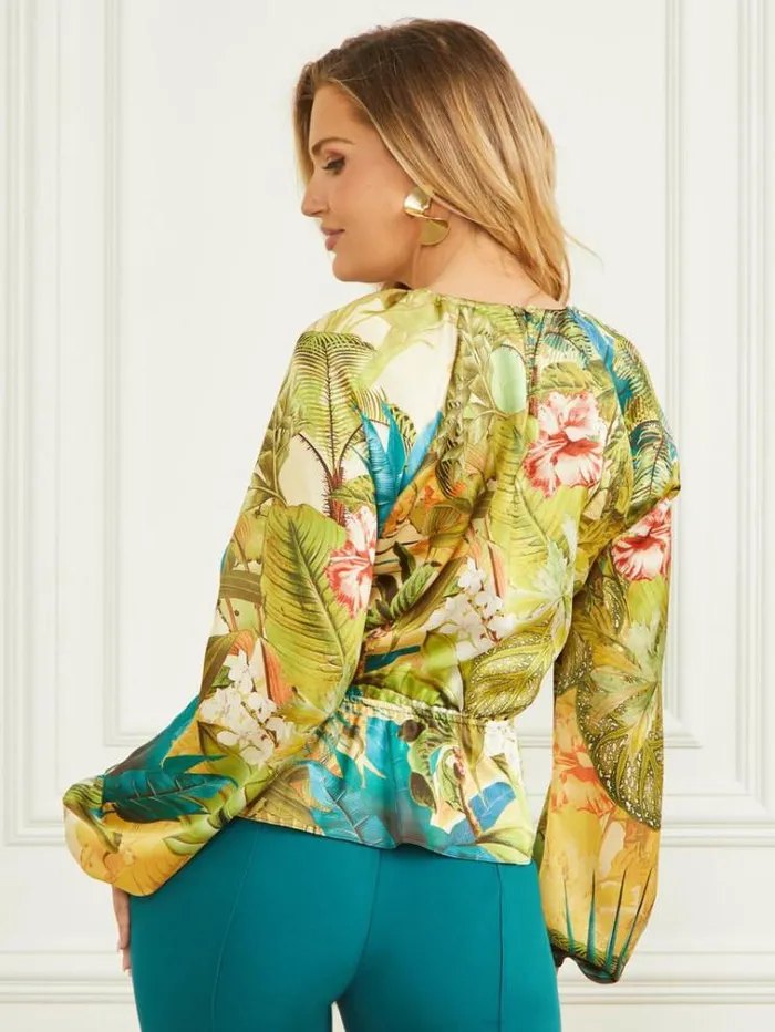 Women Tops And Sweaters Marciano Paige Top Sanctuary Print
